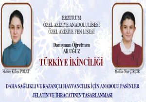 Özel Aziziye Türkiye 2'incisi oldu